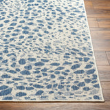 Surya Ravello Rvl-2354 Ivory, Light Beige, Denim, Dark Blue Rug.