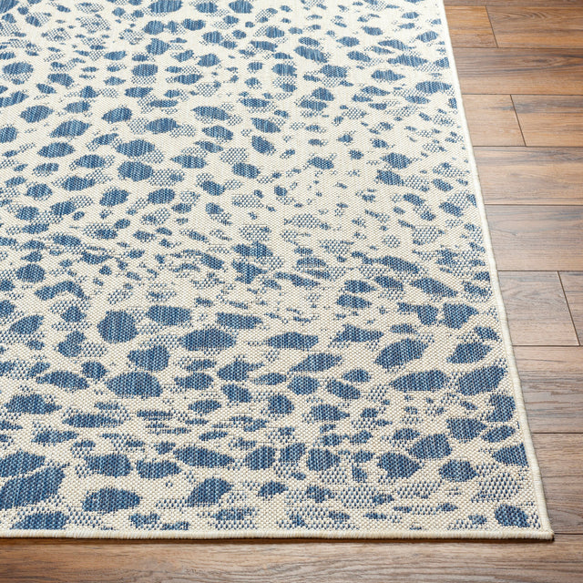 Surya Ravello Rvl-2354 Ivory, Light Beige, Denim, Dark Blue Rug.