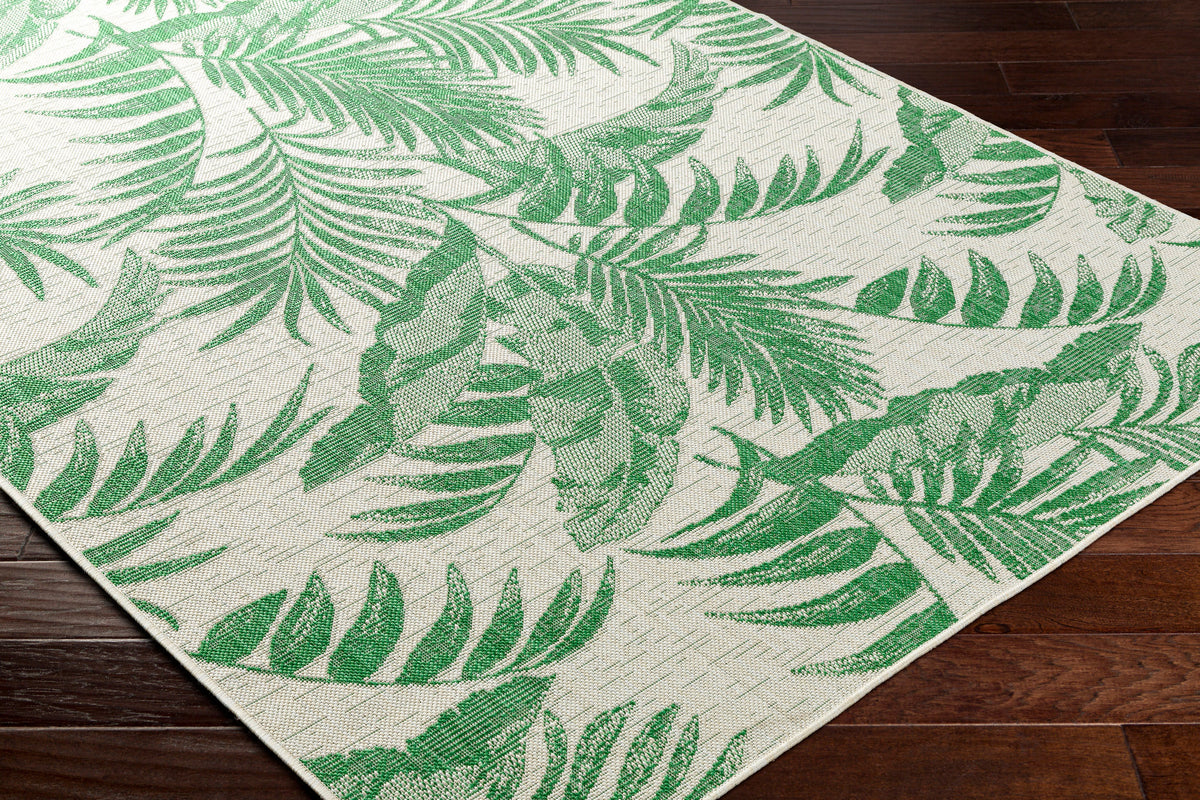 Surya Ravello Rvl-2358 Ivory, Light Beige, Grass Green, Medium Green Rug.