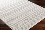 Surya Ravello Rvl-2368 Ivory, Light Beige, Light Gray, Black Rug.