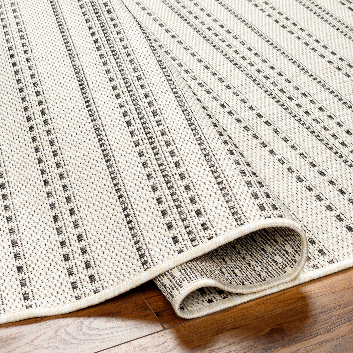 Surya Ravello Rvl-2368 Ivory, Light Beige, Light Gray, Black Rug.