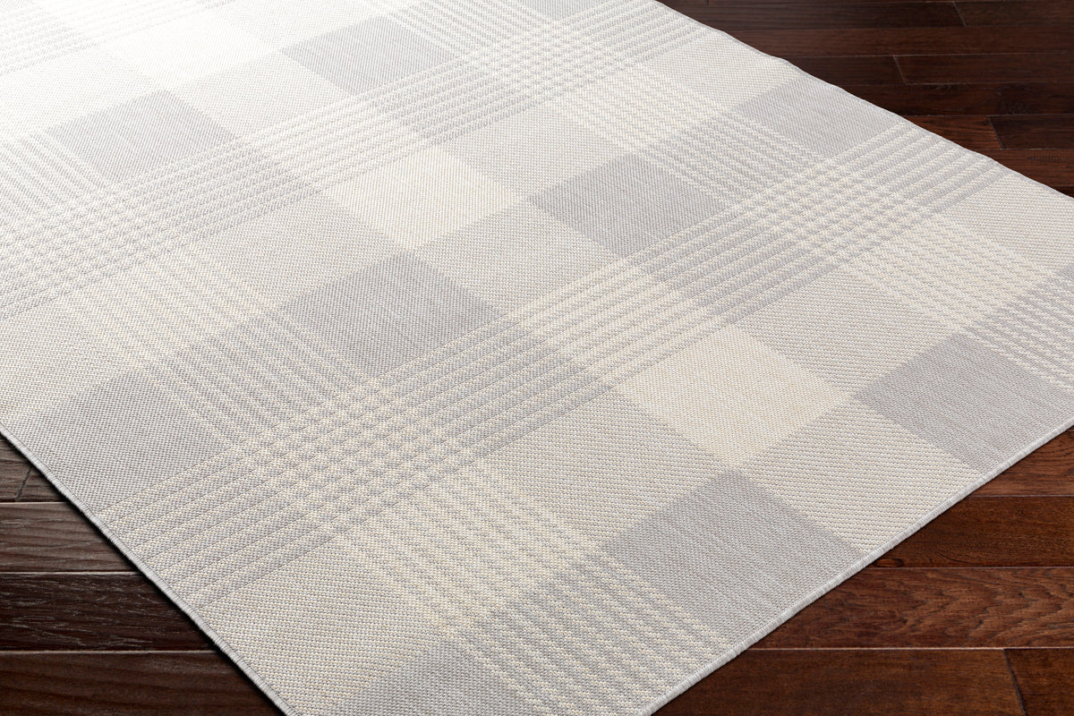 Surya Ravello Rvl-2370 Light Gray, Charcoal, Ivory, Light Beige Rug.