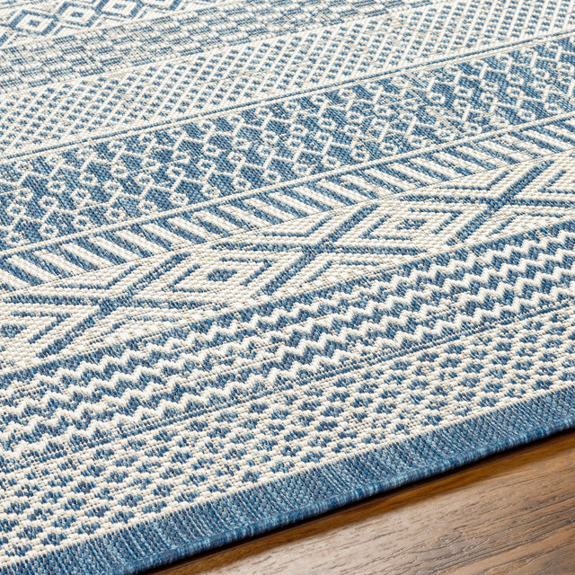 Surya Ravello Rvl-2372 Denim, Dark Blue, Ivory, Light Beige Rug.