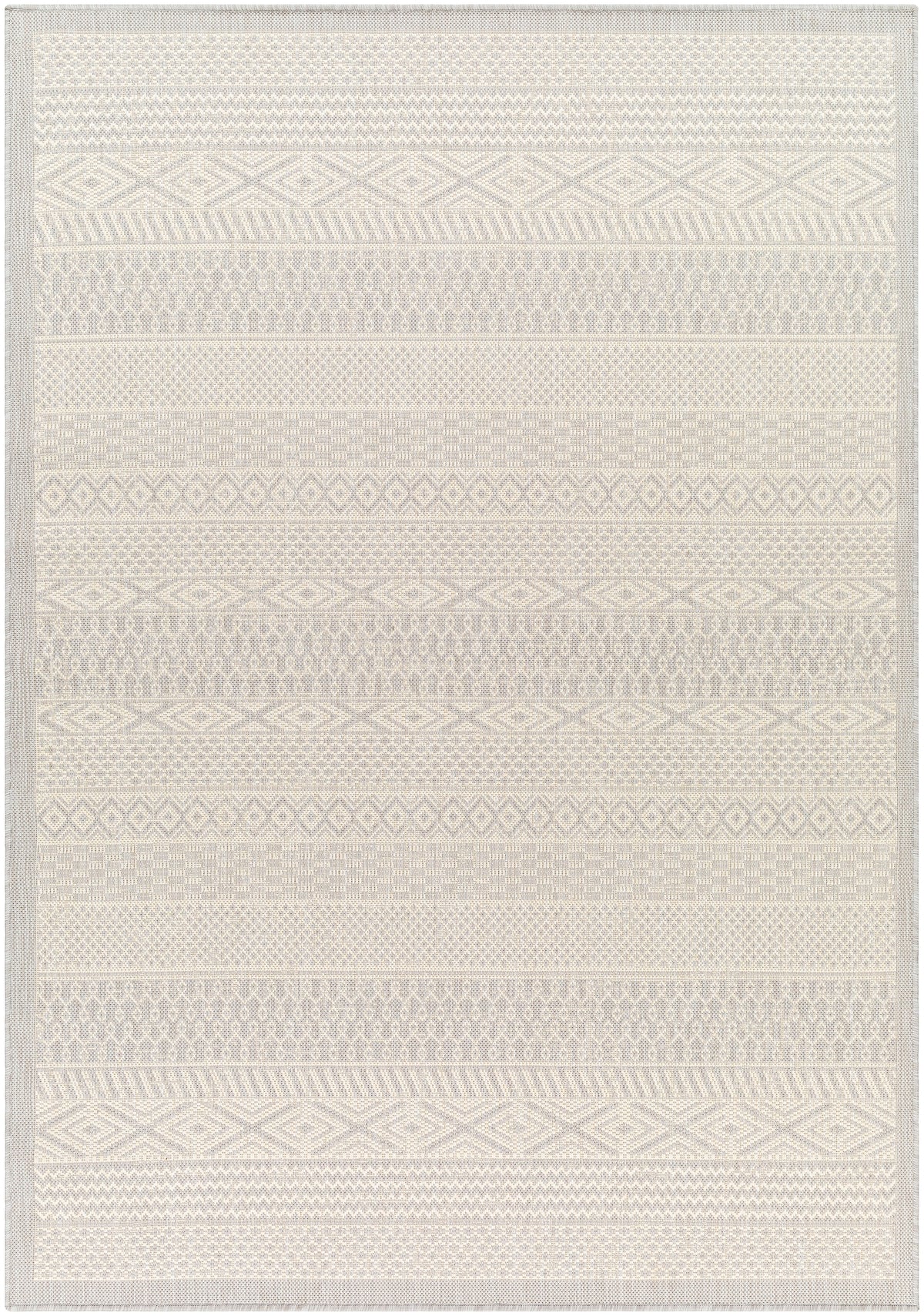 Surya Ravello Rvl-2373 Light Gray, Charcoal, Ivory, Light Beige Rug.