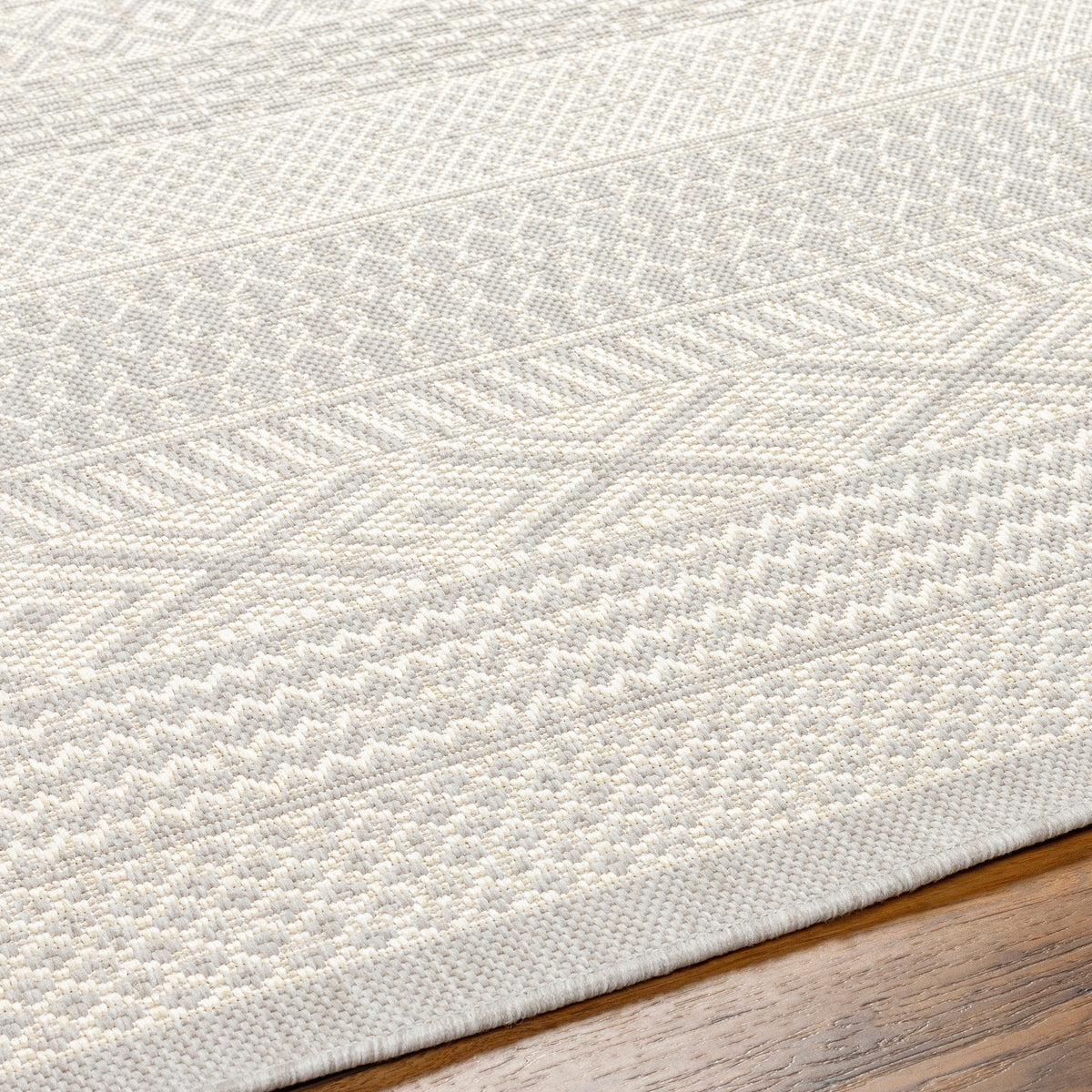 Surya Ravello Rvl-2373 Light Gray, Charcoal, Ivory, Light Beige Rug.
