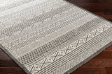 Surya Ravello Rvl-2374 Light Gray, Black, Ivory, Light Beige Rug.