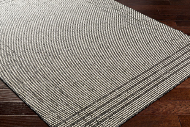 Surya Ravello Rvl-2377 Light Gray, Black, Ivory, Light Beige Rug.