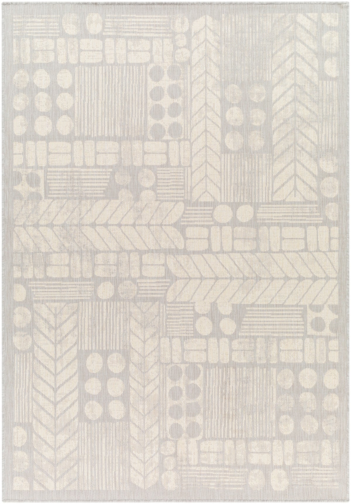 Surya Ravello Rvl-2378 Ivory, Light Beige, Light Gray, Charcoal Rug.