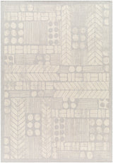 Surya Ravello Rvl-2378 Ivory, Light Beige, Light Gray, Charcoal Rug.