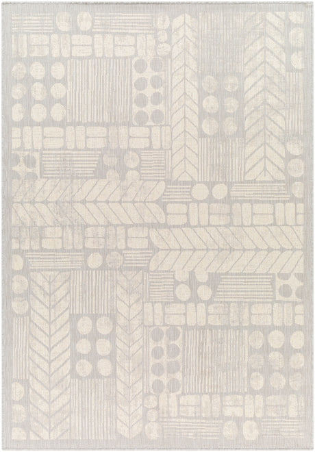 Surya Ravello Rvl-2378 Ivory, Light Beige, Light Gray, Charcoal Rug.
