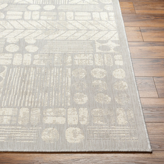 Surya Ravello Rvl-2378 Ivory, Light Beige, Light Gray, Charcoal Rug.