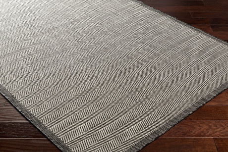 Surya Ravello Rvl-2384 Light Gray, Black, Ivory, Light Beige Rug.