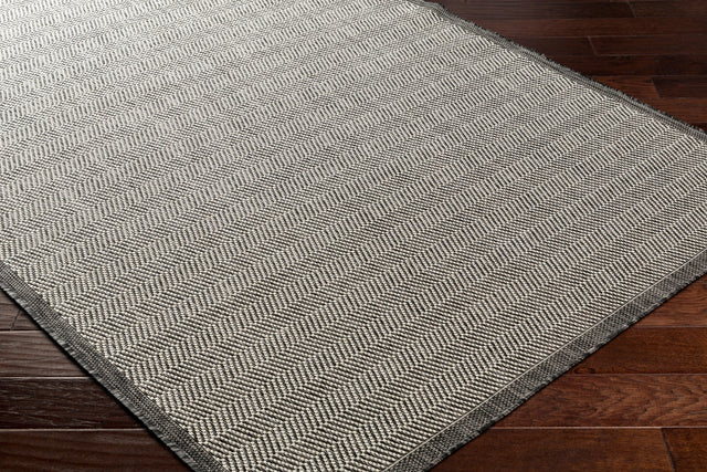 Surya Ravello Rvl-2384 Light Gray, Black, Ivory, Light Beige Rug.