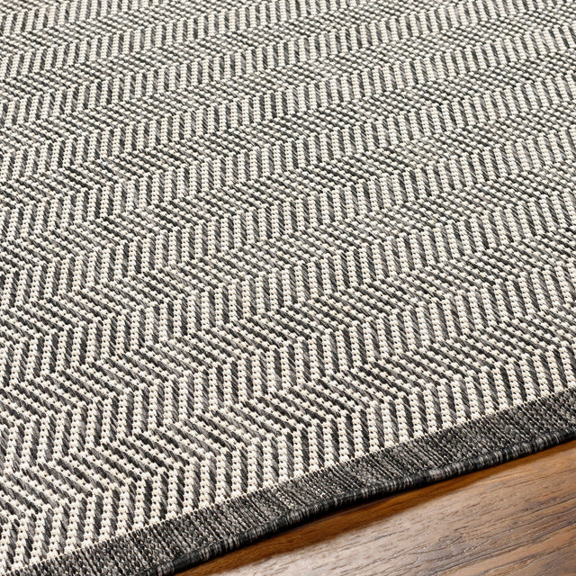 Surya Ravello Rvl-2384 Light Gray, Black, Ivory, Light Beige Rug.