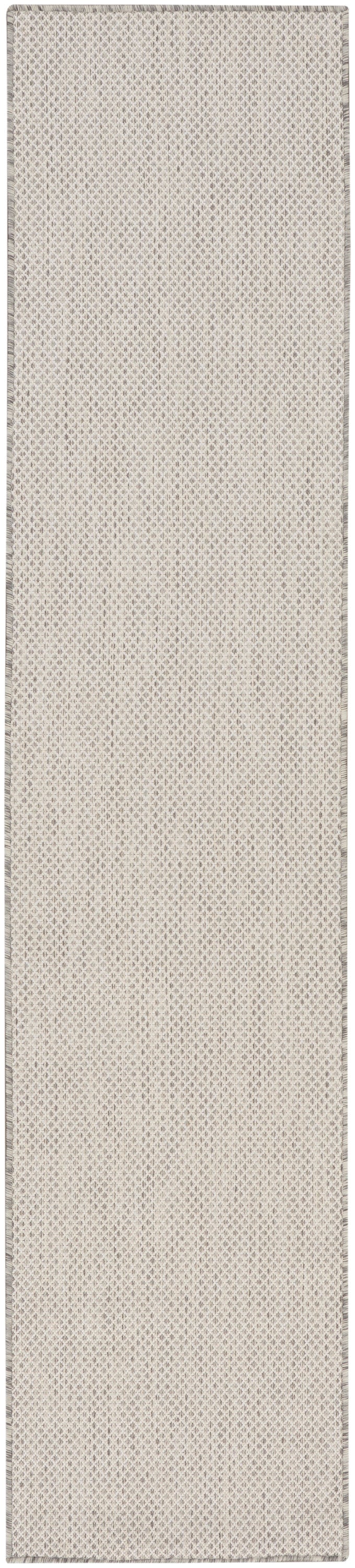 Nourison Courtyard COU01 Machine Made Ivory, Silver Rug