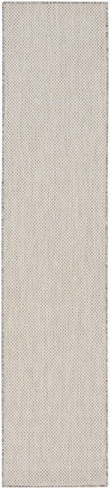 Nourison Courtyard COU01 Machine Made Ivory, Silver Rug