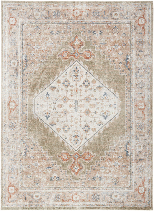 Nourison Astra Machine Washable Asw11 Sage Multi Area Rug