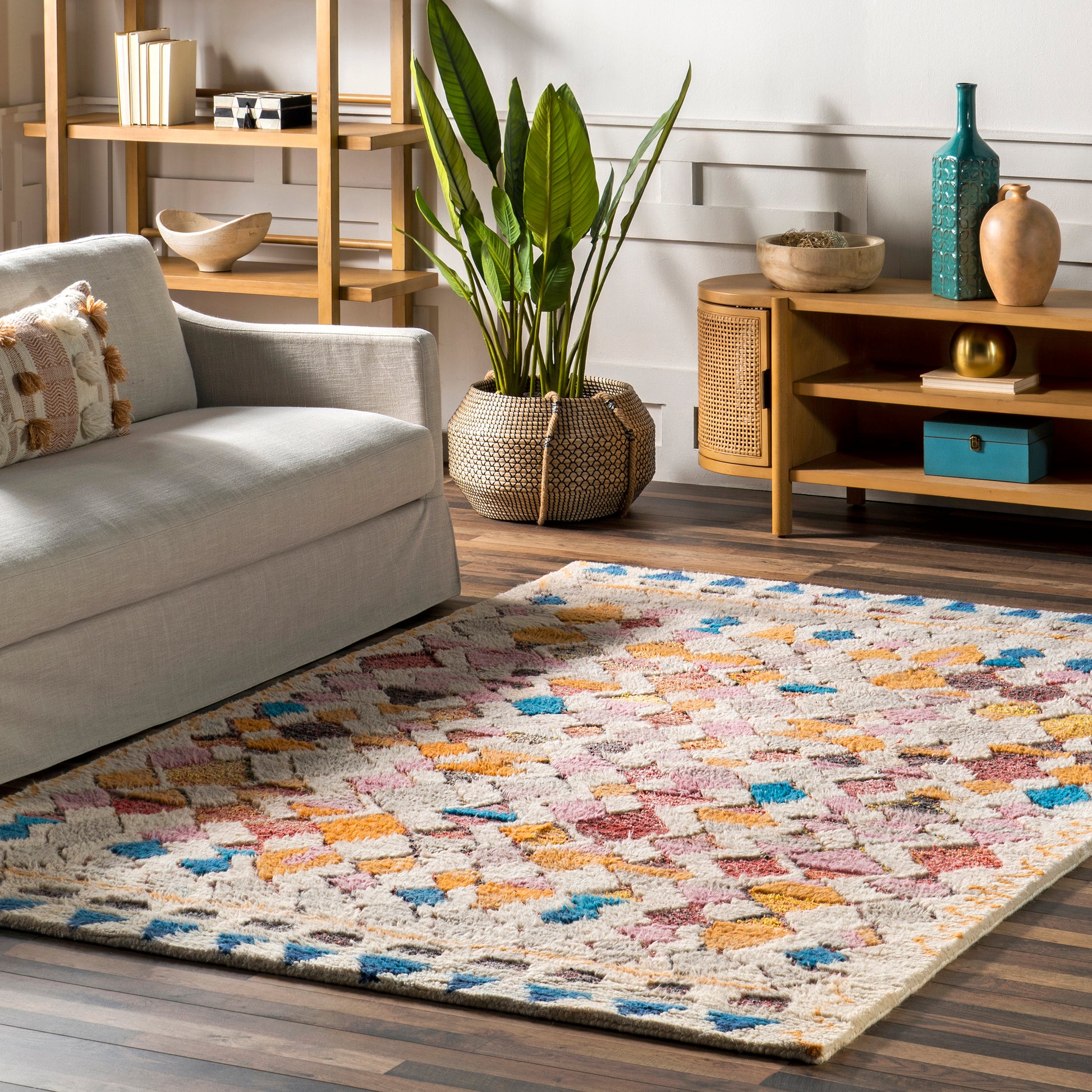 Nuloom Hand Tufted Moroccan Gykl08A Multi Area Rug