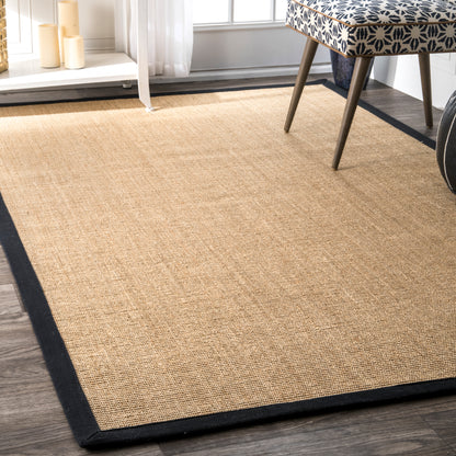 Nuloom Orsay Sisal Zhss01A Black Area Rug