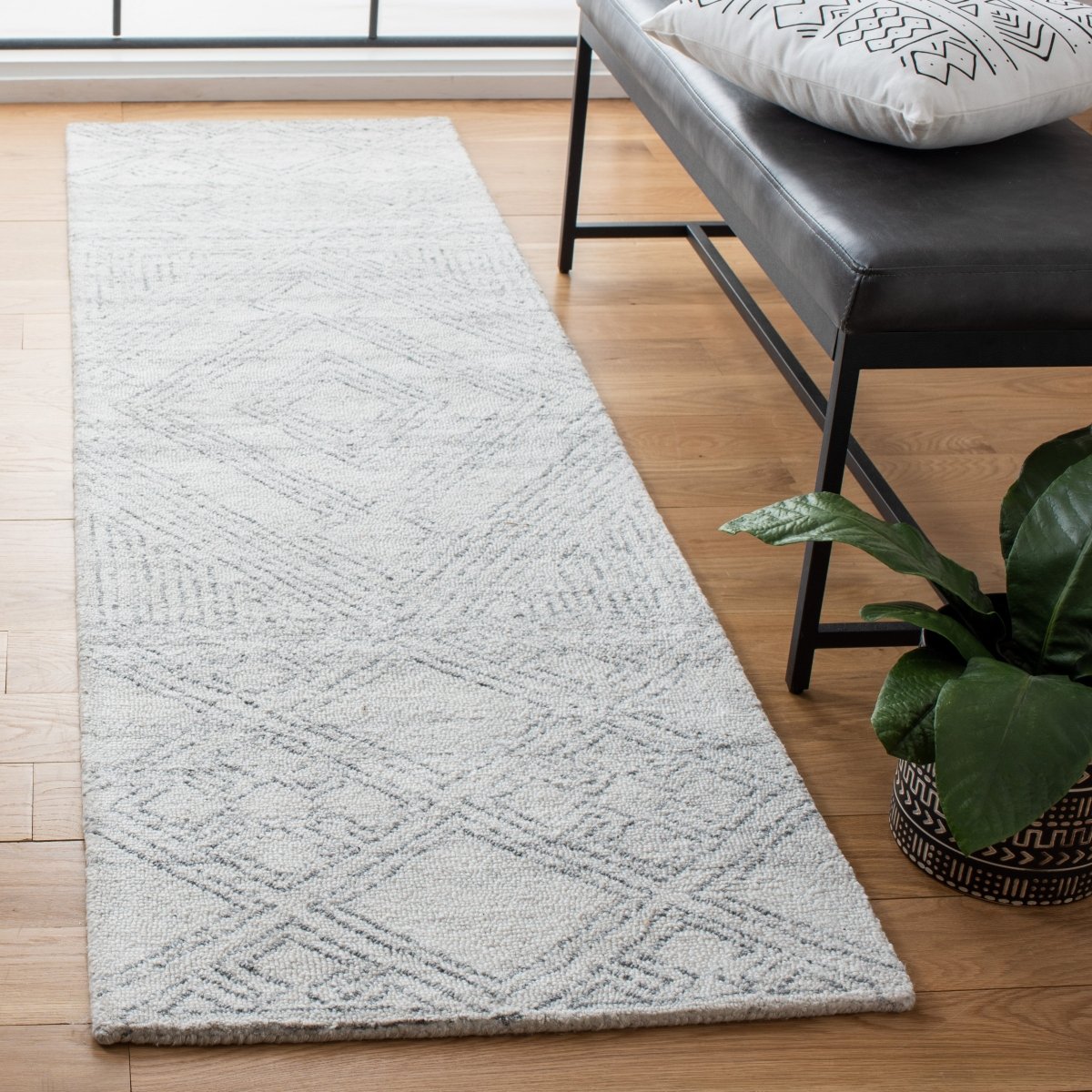 Safavieh Abstract Abt144A Ivory/Grey Rugs.