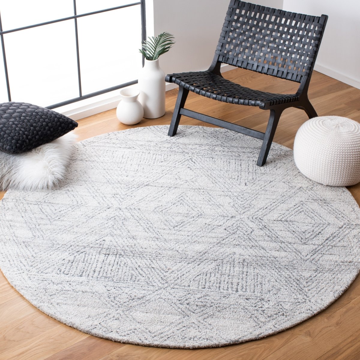 Safavieh Abstract Abt144A Ivory/Grey Rugs.