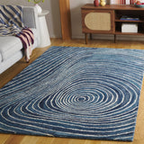 Safavieh Abstract Abt154M Blue/Ivory Rug.