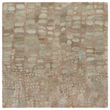 Safavieh Abstract 6'-0" x 6'-0" Rug in Light Green / Blush