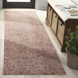 Safavieh Abstract 2'-3" x 8'-0" Rug in Rust / Ivory