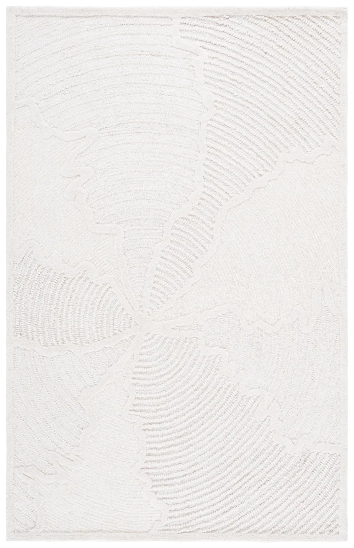 Safavieh Abstract 4'-0" x 6'-0" Rug in Ivory