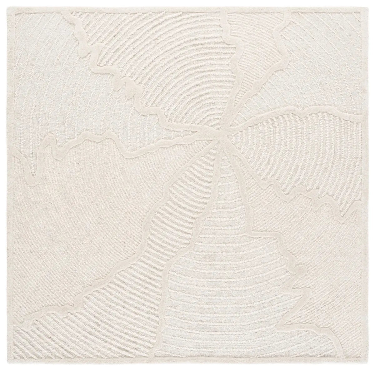 Safavieh Abstract 6'-0" x 6'-0" Rug in Ivory