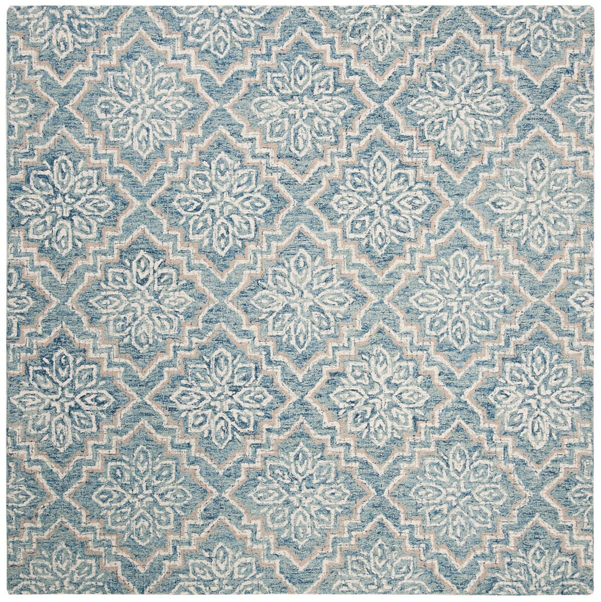 Safavieh Abstract Abt201A Blue/Grey Rug.