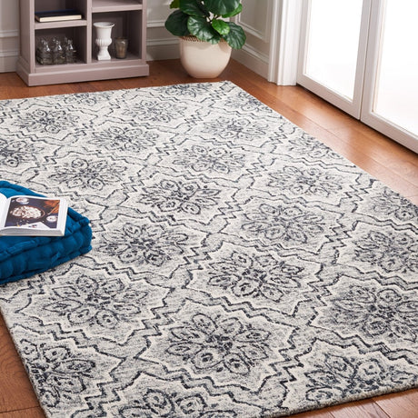 Safavieh Abstract Abt201M Dark Blue/Grey Rug.