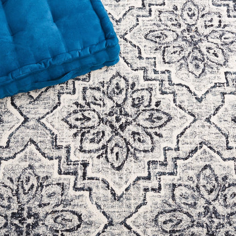 Safavieh Abstract Abt201M Dark Blue/Grey Rug.