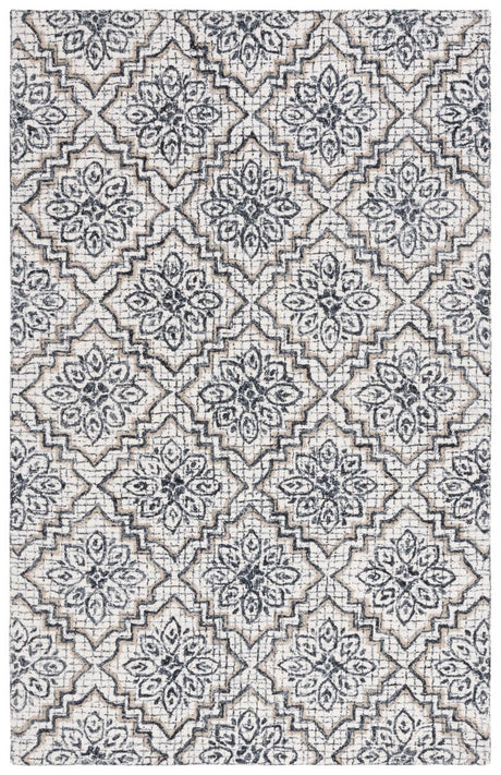 Safavieh Abstract Abt201N Ivory/Navy Rug.