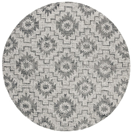 Safavieh Abstract Abt202A Ivory / Dark Grey Rugs - Safavieh - abt202a - 6r