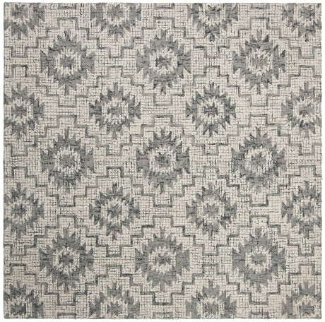 Safavieh Abstract Abt202A Ivory / Dark Grey Rugs - Safavieh - abt202a - 6sq