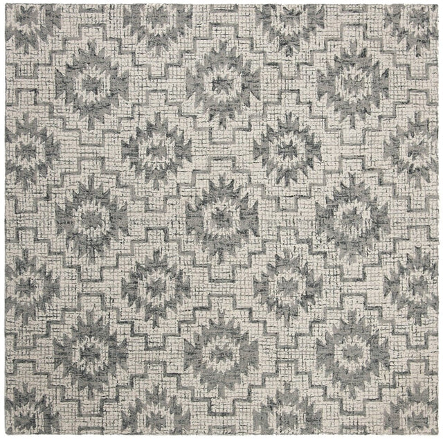 Safavieh Abstract Abt202A Ivory / Dark Grey Rugs.