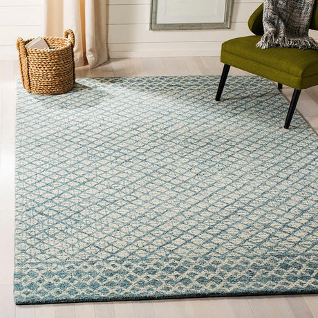 Safavieh Abstract Abt203A Blue/Ivory Rug - Safavieh - abt203a - 6sq