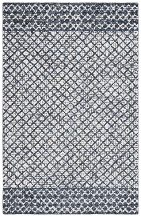 Safavieh Abstract Abt203N Ivory/Navy Rug.