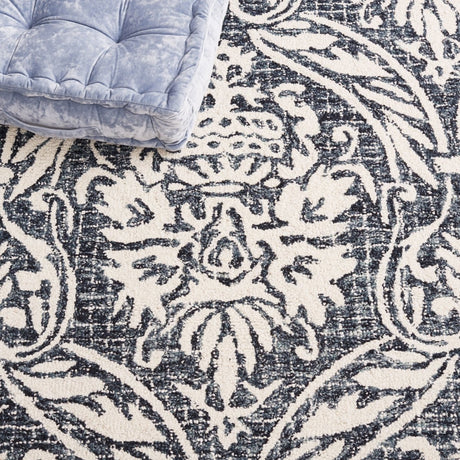 Safavieh Abstract Abt204N Ivory/Navy Rug.