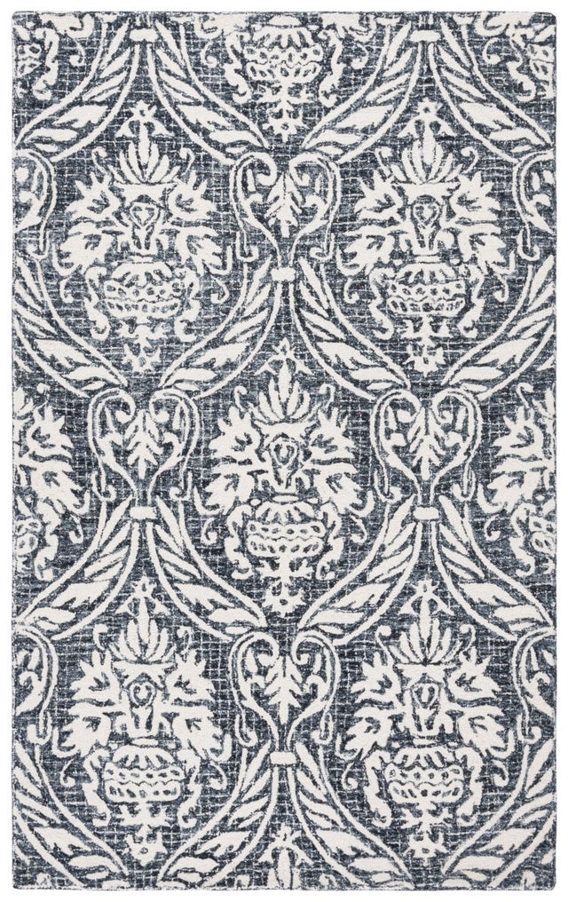 Safavieh Abstract Abt204N Ivory/Navy Rug.