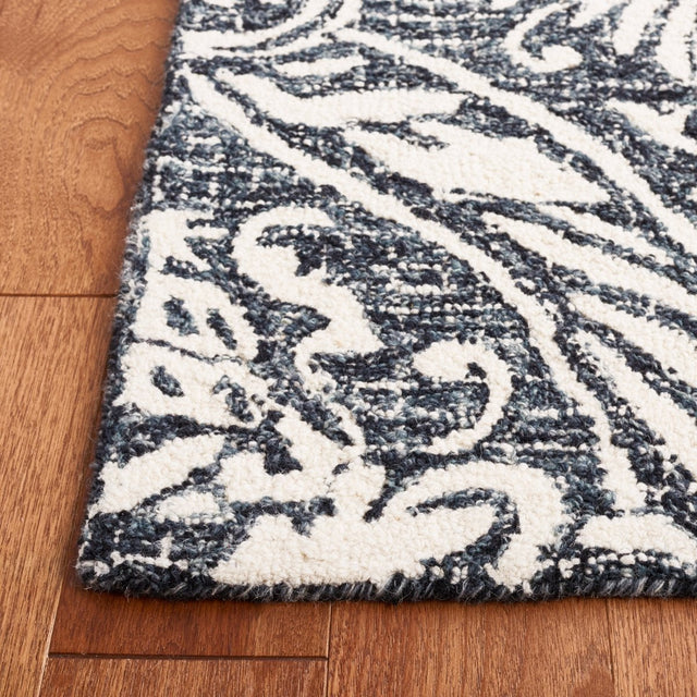 Safavieh Abstract Abt204N Ivory/Navy Rug.