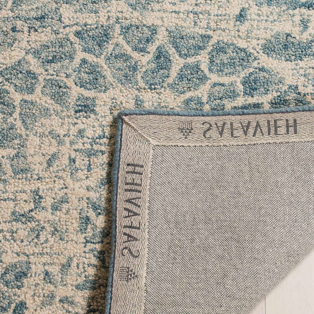 Safavieh Abstract Abt205A Ivory/Blue Rug.