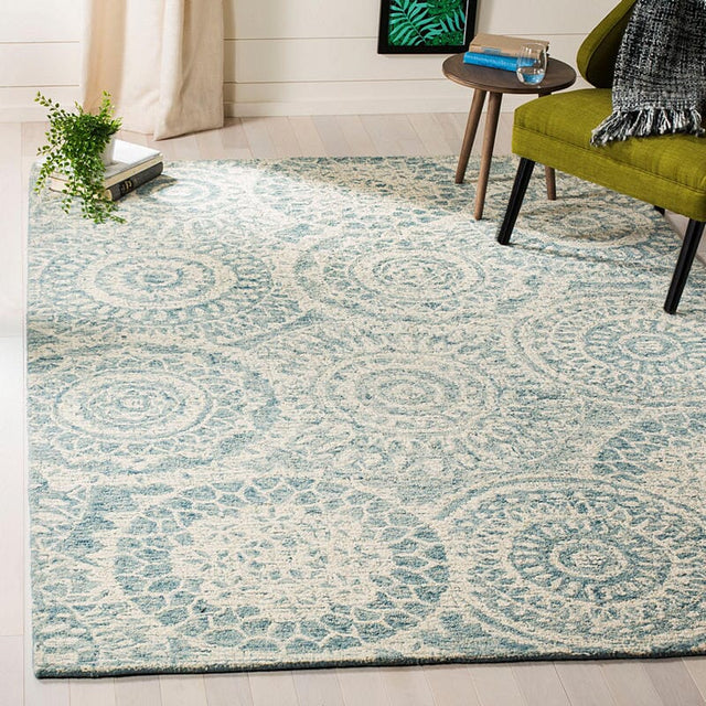 Safavieh Abstract Abt205A Ivory/Blue Rug.