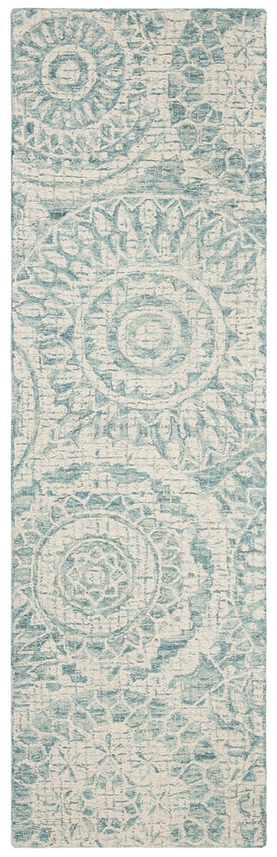 Safavieh Abstract Abt205A Ivory/Blue Rug.