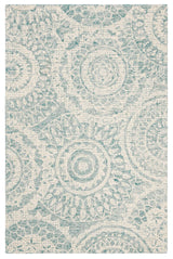 Safavieh Abstract Abt205A Ivory/Blue Rug.