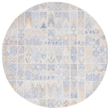 Safavieh Abstract Abt213M Blue/Rust Rug.