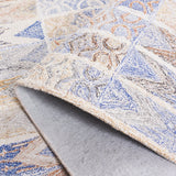 Safavieh Abstract Abt213M Blue/Rust Rug.