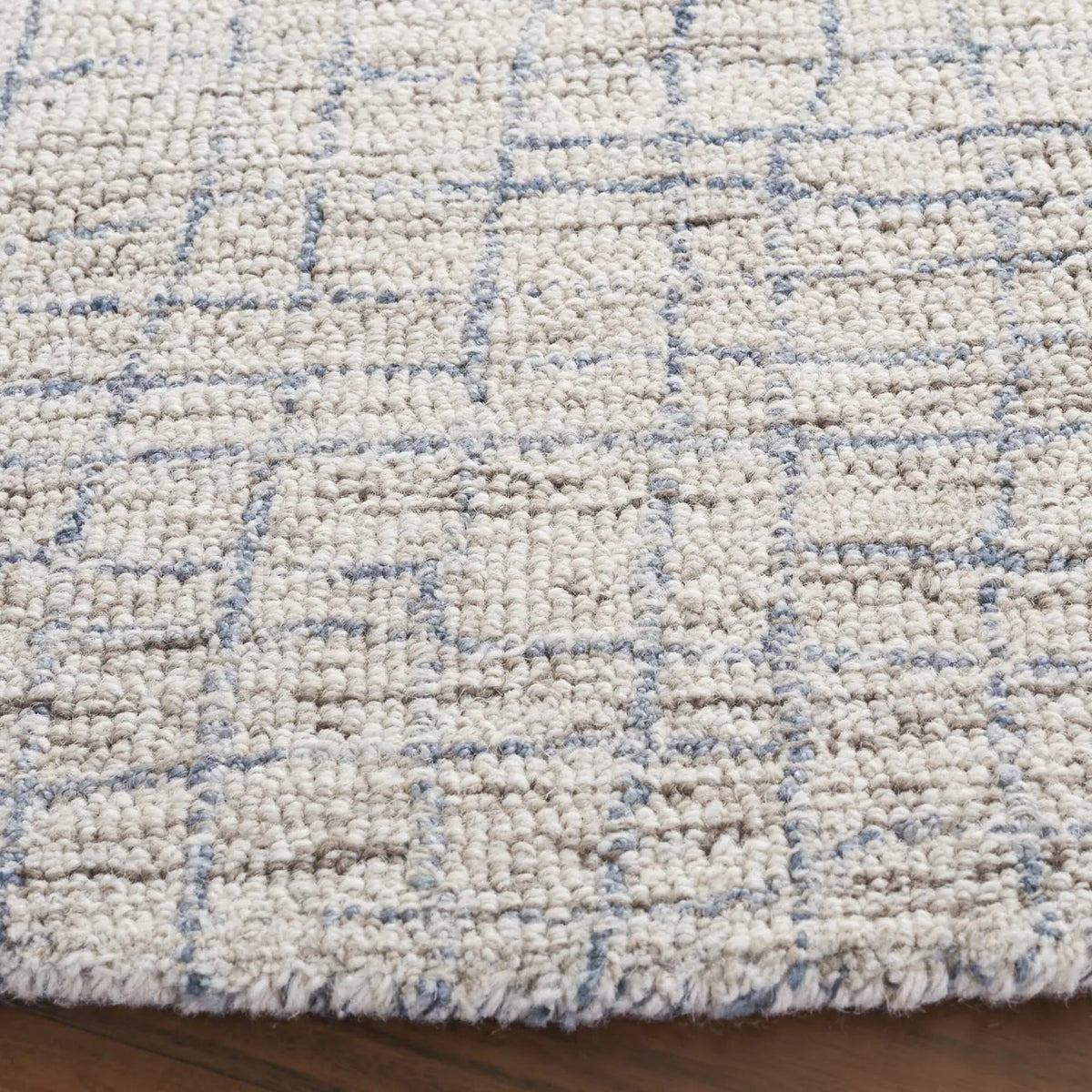 Safavieh Abstract 6'-0" x 6'-0" Rug in Ivory / Light Blue