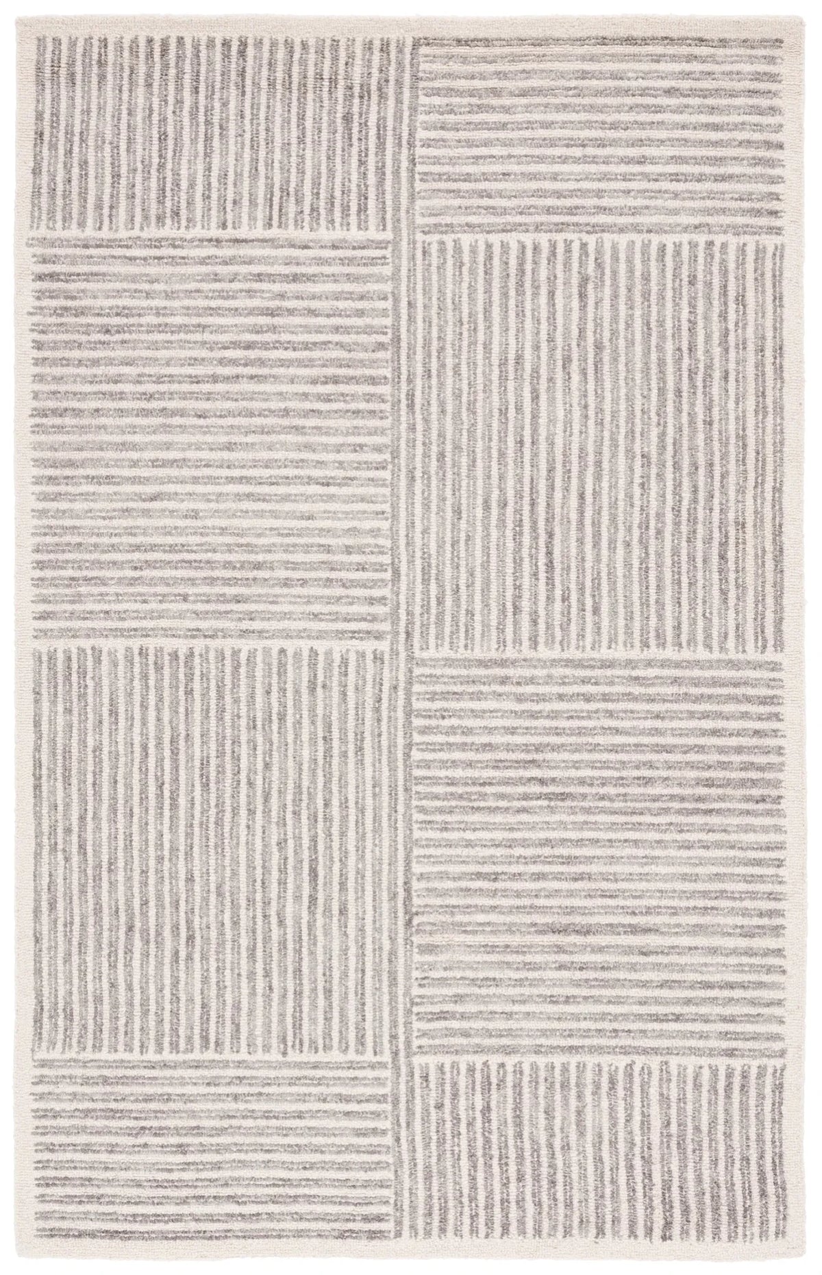 Safavieh Abstract 4'-0" x 6'-0" Rug in Ivory / Grey